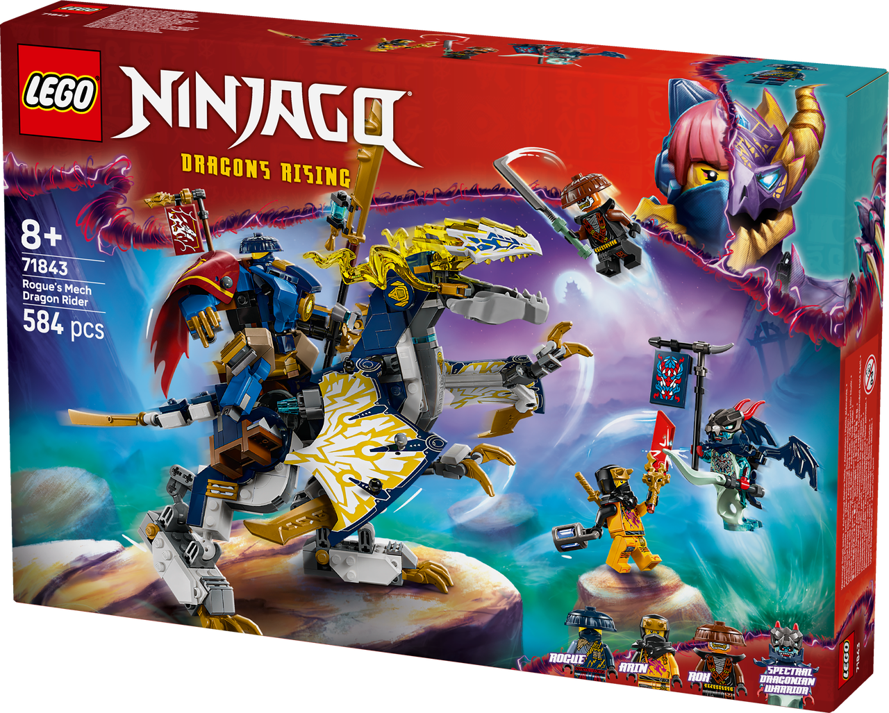 Конструктор LEGO NINJAGO 71843 Розбійник: Робот-вершник на драконі, фото 1