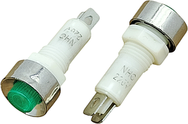 Панельний сигнальний індикатор NHC-10, 220V (зелений)