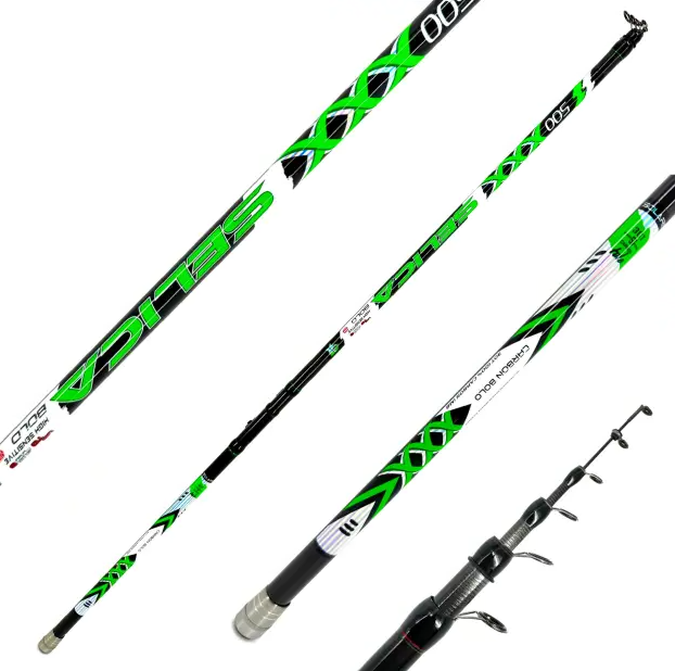 Вудилище з кільцями Solaris Selica Creen Bolo Carbon 4.00 м SIC тест 45 г
