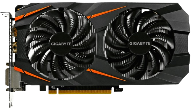 Відеокарта GeForce GTX 1060 3GB Gigabyte Windforce OC (GV-N1060WF2OC-3GD-MI) Б/В
