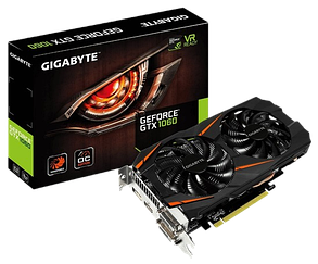 Відеокарта GeForce GTX 1060 3GB Gigabyte Windforce OC (GV-N1060WF2OC-3GD-MI) Б/В, фото 3