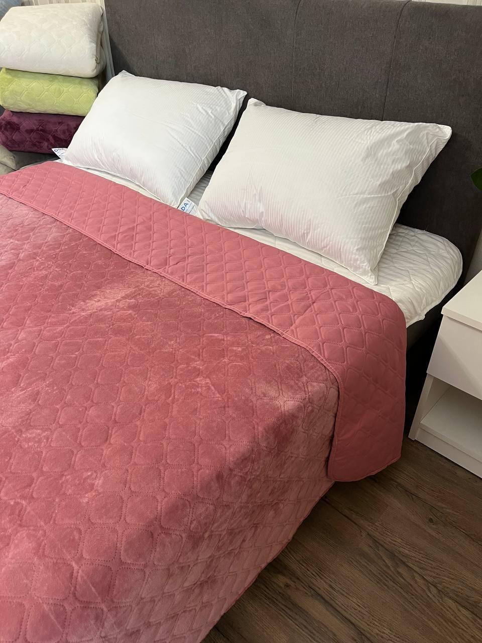 Покривало велюрове двухстороннє 180*240 см, фото 1