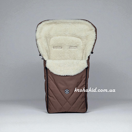 Зимовий конверт-чохол на овчині в коляску чохол на люльку конверт на санки For Kids Winter, фото 1