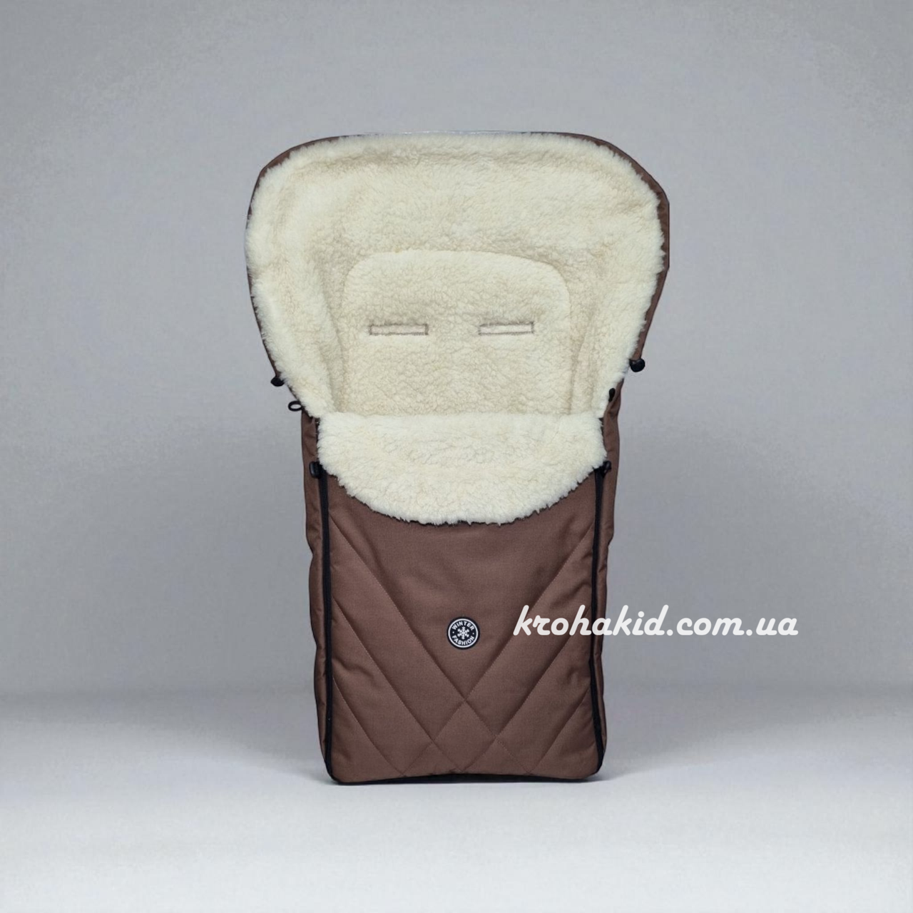 Зимовий конверт-чохол на овчині в коляску чохол на люльку конверт на санки For Kids Winter