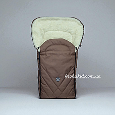 Зимовий конверт-чохол на овчині в коляску чохол на люльку конверт на санки For Kids Winter, фото 2