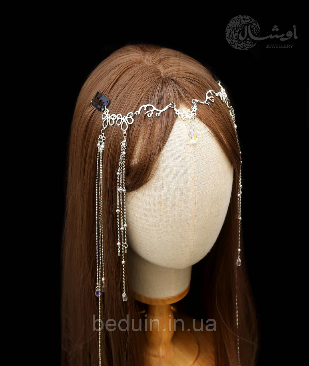 Ельфійська прикраса на голову, тіара "Ельфійка" аксесуар для волосся Aushal Jewellery, фото 1