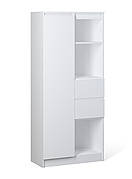 Пенал 1Д3П2Ш Бруклін Меблі Сервіс, Білий