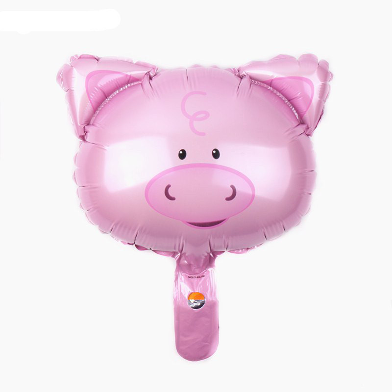 Фольгована кулька міні фігура Свинка, фото 1