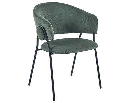 Стілець KAY чорний каркас/зелений тк., фото 1