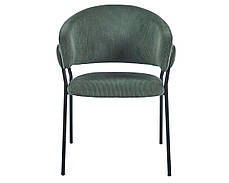 Стілець KAY чорний каркас/зелений тк., фото 3