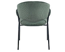 Стілець KAY чорний каркас/зелений тк., фото 4