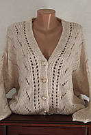 Женская кофта в'язка гудзіки паутінка