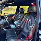 Накидки повний комплект на передні і задні сидіння авто IMPERIAL AUTO COMFORT, сірий колір, фото 10