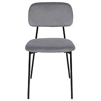 Стілець MILO чорний каркас/сірий, фото 2