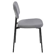 Стілець MILO чорний каркас/сірий, фото 3