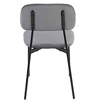 Стілець MILO чорний каркас/сірий, фото 5