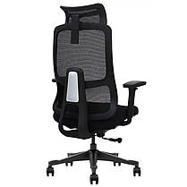 Крісло поворотне LESTER чорна тканина/чорний каркас, фото 5