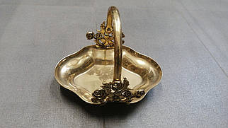 Кошик із латуні 21х16 см Stilars Італія 1047