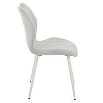 Стілець RICK білий метал/світло-сірий тк., фото 4