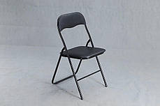 Стілець TIKO чорний каркас/чорний, фото 2