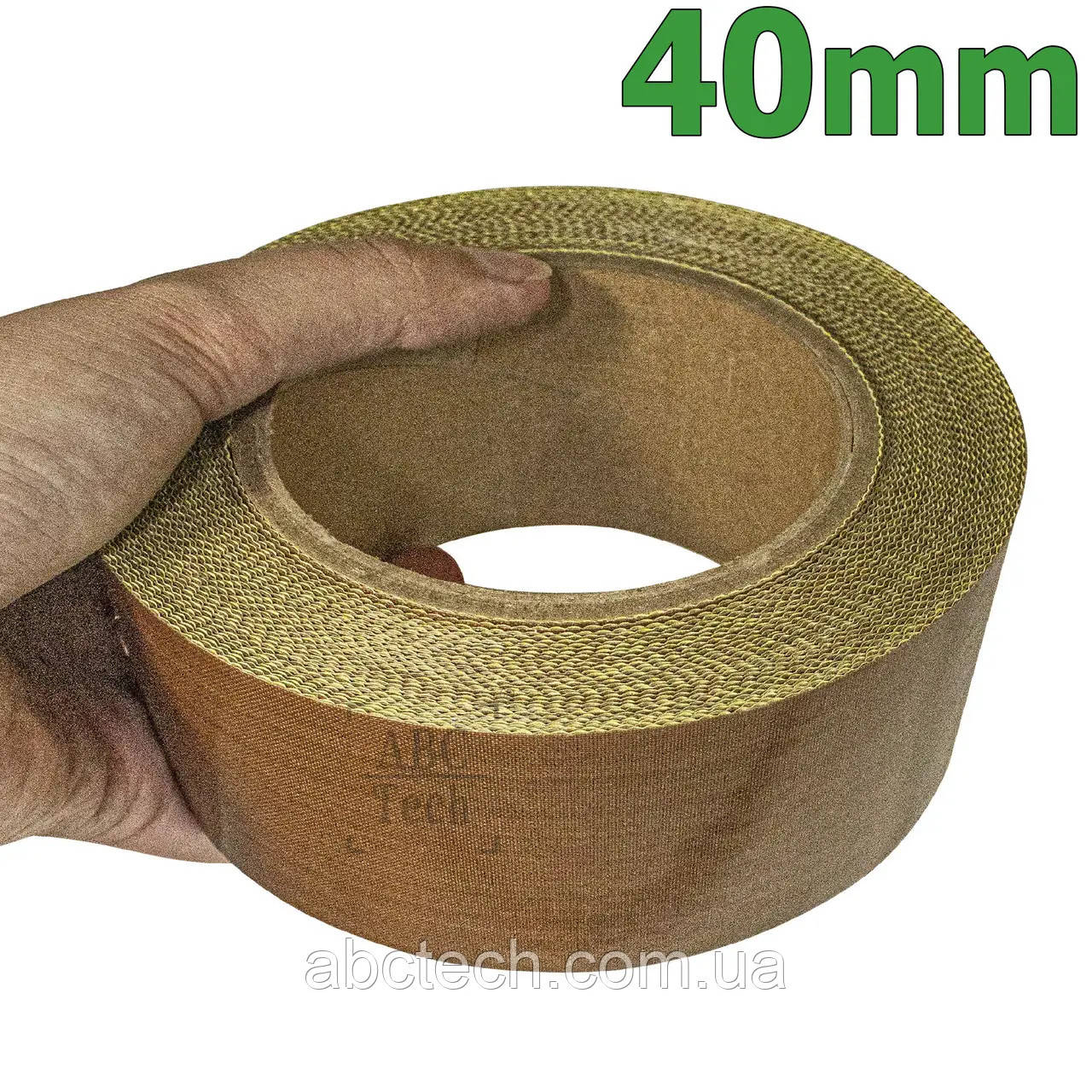 Тефлоновий скотч 4 см Тефлонова стрічка на клейю Склотканина термостійка 130 мкм Стрічка з тефлону PTFE 7013, фото 1