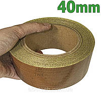 Тефлоновый скотч 4 см Тефлоновая лента на клею Стеклоткань термостойкая 130 мкм Лента из тефлона PTFE 7013