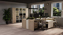 CONNECT 3 L SK стіл письмовий 1575*786 дуб кремона котта/стоун бейж, фото 4