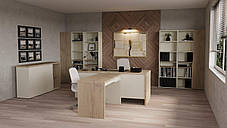 CONNECT 3 L SK стіл письмовий 1575*786 дуб кремона котта/стоун бейж, фото 3