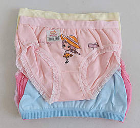 Дитячі труси з широкою резинкою для дівчинки 8/12 років (10 шт)