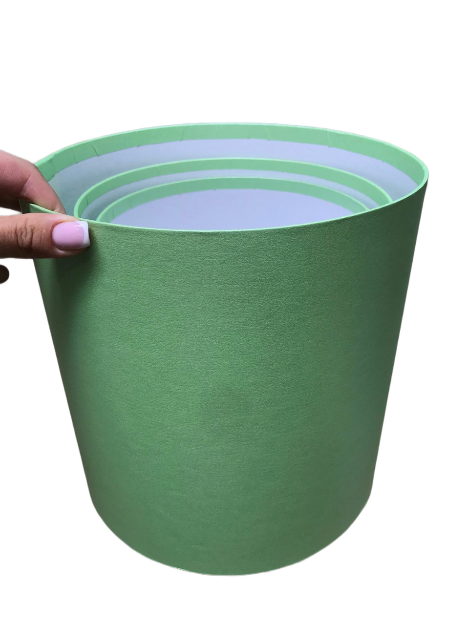 Коробка велика висока (світлий салат перламутр), фото 1