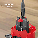 Набір для прибирання Vileda UltraMax Швабра стрічка з вузьким відром з автоматичним безконтактним віджимом, фото 3