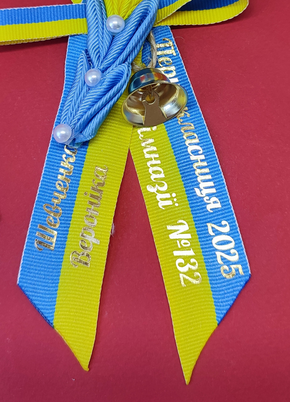 Брошки з надписами Першокласник Першокласниця Перша вчителька Значки надписи будь-які шкільний значок, фото 1