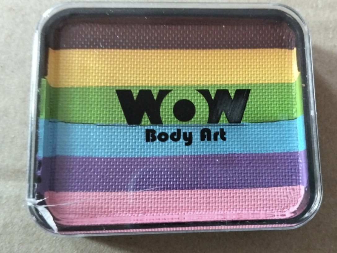 Аквагрим WOW "Уцінка" Веселка Сплит кейк 30 г., фото 1