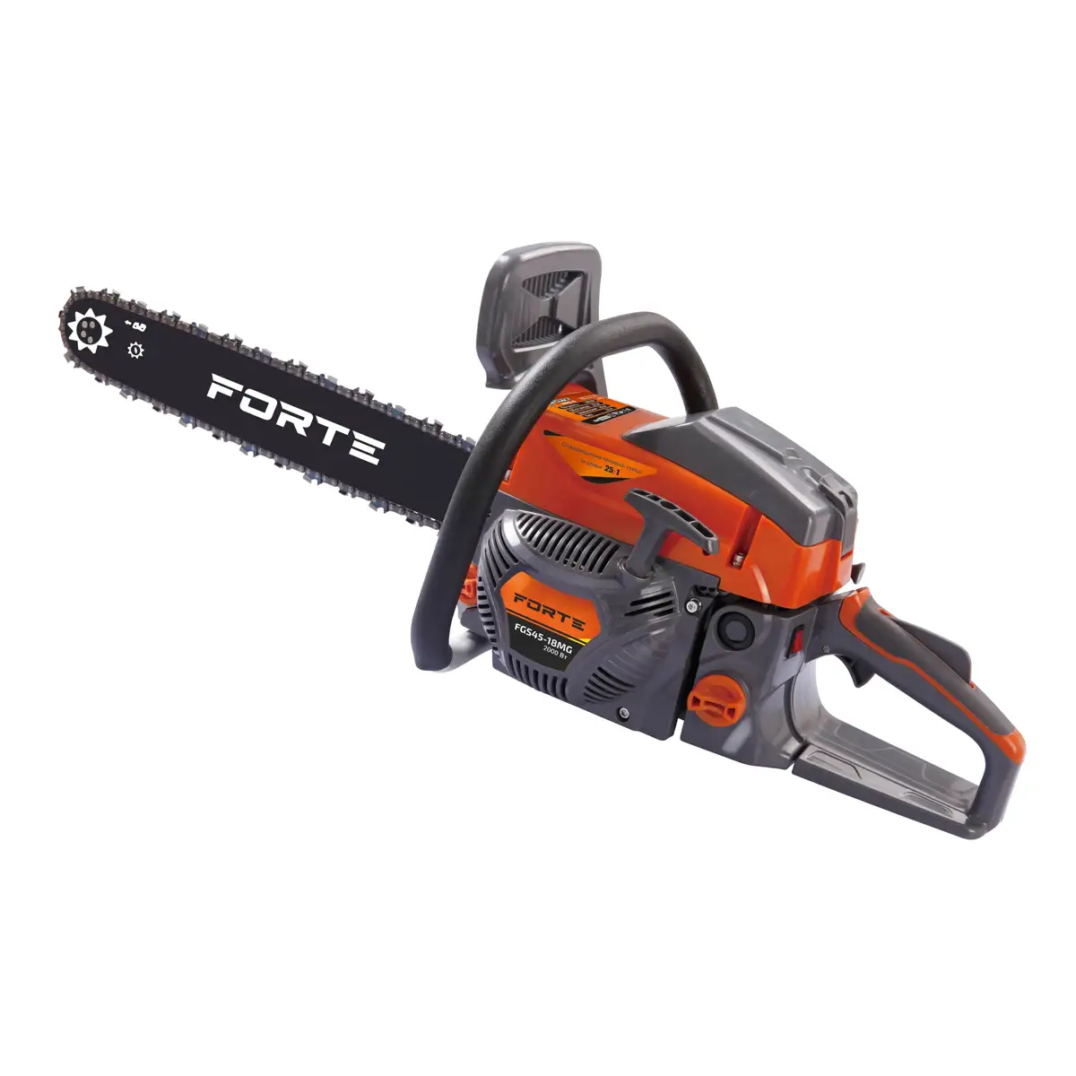 Бензопила ланцюгова FORTE FGS45-18MG, потужність 2,0 кВт, шина 45 см, вага 5,5 кг, фото 1