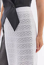 Жіночий в'язаний фартух "Щебет" (75 см), фото 5