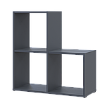 Стелаж Doros Степ 2х2 Графіт відкритий 69х28.8х71.4 (41516157), фото 2