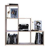 Стелаж Doros Степ 3х3 Дуб сонома відкритий 102.6х28.8х106.1 (41516160), фото 3