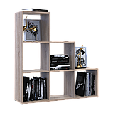 Стелаж Doros Степ 3х3 Дуб сонома відкритий 102.6х28.8х106.1 (41516160), фото 5