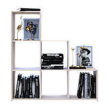 Стелаж Doros Степ 3х3 Кашемір відкритий 102.6х28.8х106.1 (41516163), фото 4