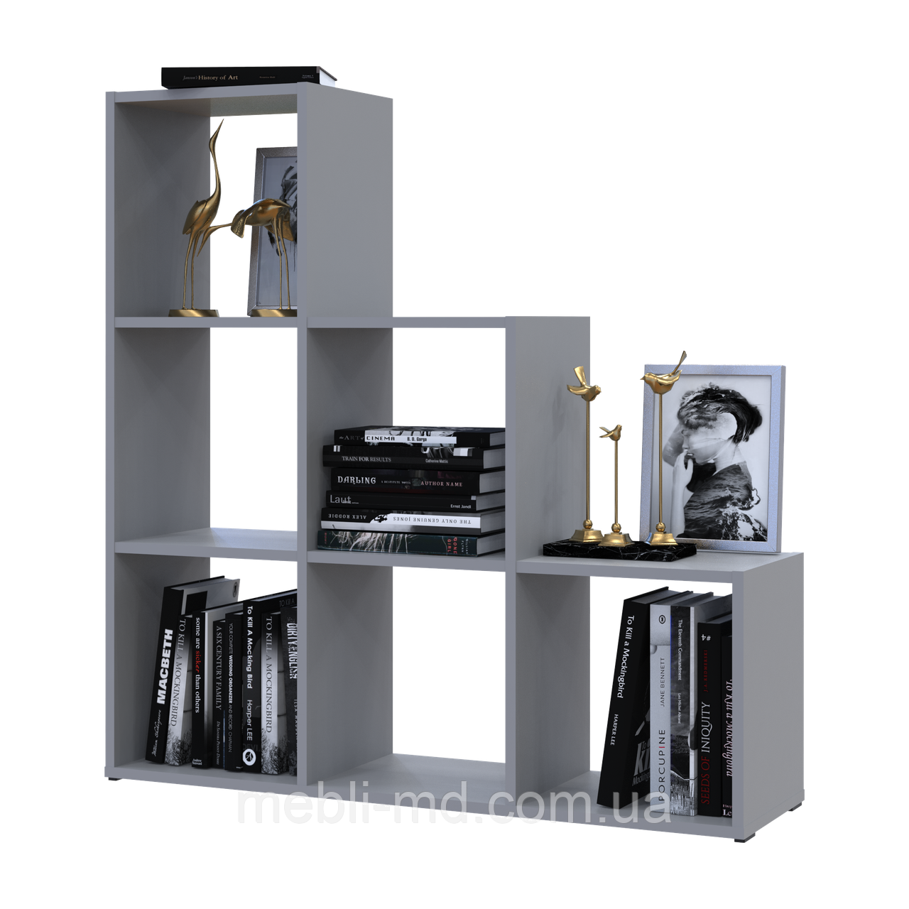 Стелаж Doros Степ 3х3 Сірий відкритий 102.6х28.8х106.1 (41516178), фото 1