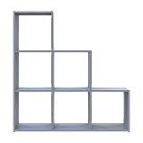 Стелаж Doros Степ 3х3 Сірий відкритий 102.6х28.8х106.1 (41516178), фото 4