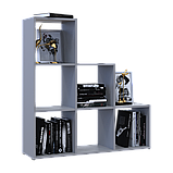 Стелаж Doros Степ 3х3 Сірий відкритий 102.6х28.8х106.1 (41516178), фото 5