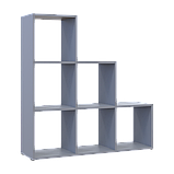 Стелаж Doros Степ 3х3 Сірий відкритий 102.6х28.8х106.1 (41516178), фото 6