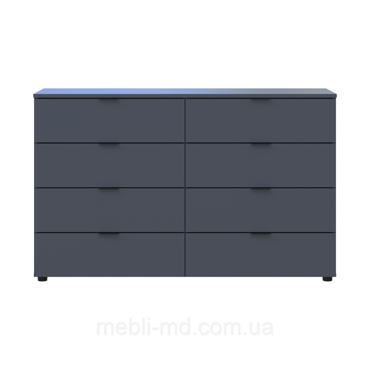 Комод Doros Рон 8 Графіт 8 Шухлядок 130х38х81 (41516173), фото 1