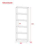 Етажерка Велика Doros Кашемір 61х22х180 (41516191), фото 4
