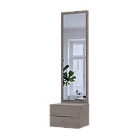 Тумба з дзеркалом Doros Сола Канноло/Кашемір ДСП / дзеркало 45х40х168.6 (44900371)