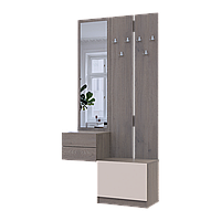 Передпокій Doros Сола 2+3 Канноло/Кашемір ДСП / дзеркало 105х40х215 (42005234)