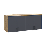 Антресоль висока Doros Ронді Дуб Артізан/Графіт 4 ДСП 160х52х65 (41516184), фото 4