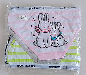 Труси дитячі з широкою резинкою для дівчинки підлітка  (10 шт)