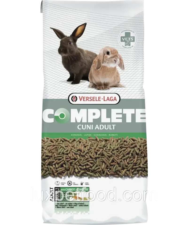 Versele laga cuni Корм для кроликів adult complete 1.75кг Верселе лага куні компліт адалт корм для дорослих кроликів, фото 1